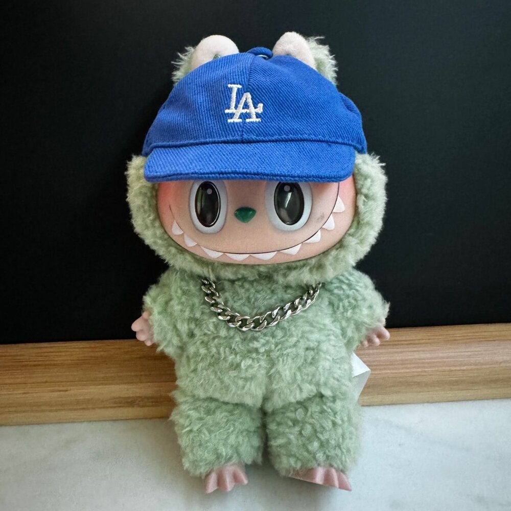Labubu Hat - Blue Baseball Hat - LA Dodgers Hat - Labubu Accessories